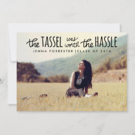 Afstuderen foto Tassel was het Hassle-script waard Kaart