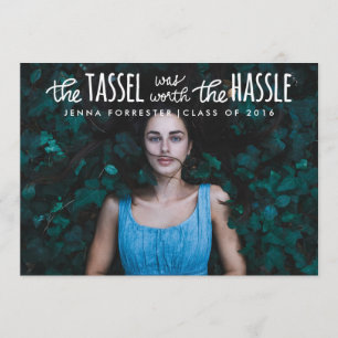 Afstuderen foto Tassel was het Hassle-script waard Kaart