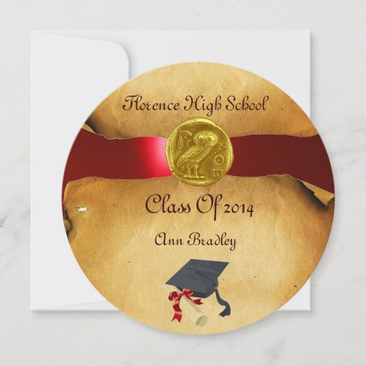 AFSTUDEREN FOTO TEMPLATE GOLD OWL KAART (Voorkant)