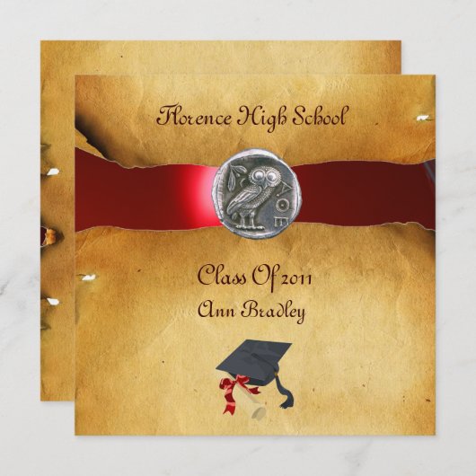 AFSTUDEREN FOTO TEMPLATE SILVER OWL KAART (Voorkant / Achterkant)