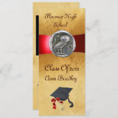 AFSTUDEREN FOTO TEMPLATE SILVER OWL KAART (Voorkant / Achterkant)