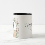 Afstuderen foto terracotta botanische moderne mok (Midden)