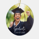 Afstuderen Foto Trots Afstuderen Gift Keramisch Ornament (Links)