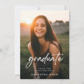 Afstuderen foto van High School Aankondiging (Voorkant)