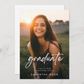  Afstuderen foto van High School Aankondiging (Voorkant / Achterkant)