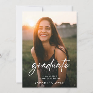 Afstuderen foto van High School Aankondiging