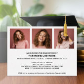 Afstuderen Foto voor het Moderne Manuscript van de Folie Uitnodiging
