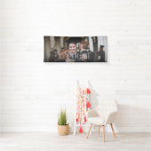 Afstuderen foto waterverf botanische floraal spandoek (Insitu)