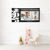 Afstuderen foto zwart-wit spandoek (Insitu)