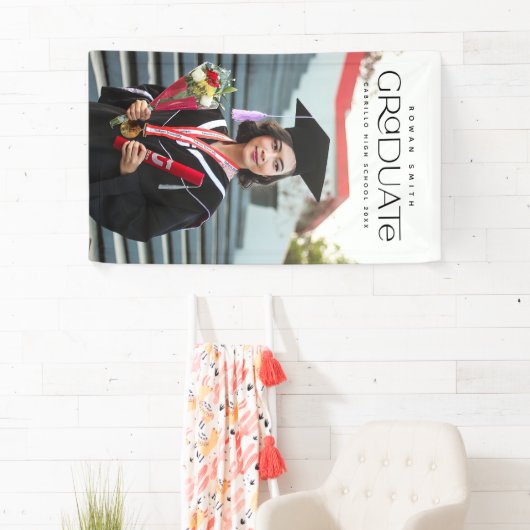 Afstuderen fotobanner spandoek (Insitu)