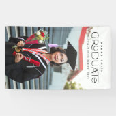 Afstuderen fotobanner spandoek (Horizontaal)