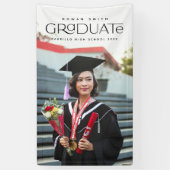 Afstuderen fotobanner spandoek (Verticaal)