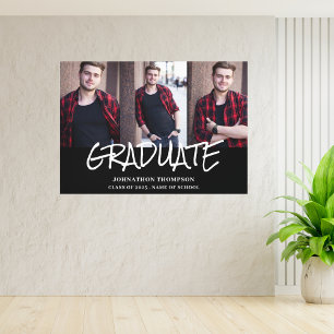 Afstuderen fotocollage canvas afdruk