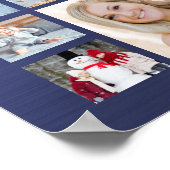 Afstuderen Fotocollage KLASSE van Navy Blue Poster (Hoek)