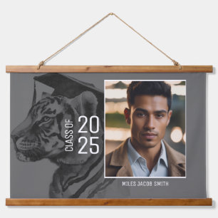 Afstuderen Fotodisplay Houten wandtapijt met topla Hangend Wandkleed