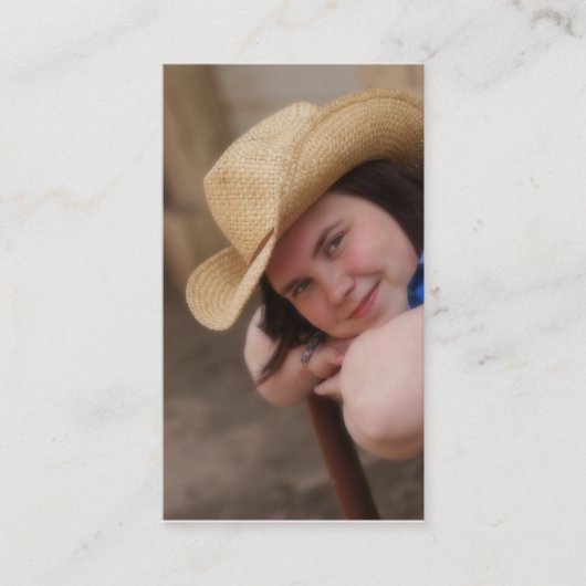 Afstuderen-fotokaart Contactkaartje (Voorkant)