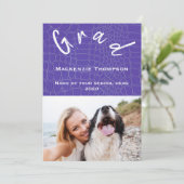 Afstuderen Fotokaart Feestdagenkaart (Staand voorkant)