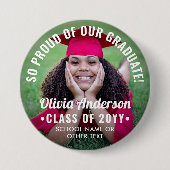 Afstuderen Fotoklasse Jaar Moderne tekstbedekking Ronde Button 7,6 Cm (Voorkant)