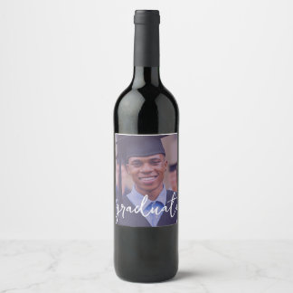 Afstuderen fotosticker Wijnlabel Wijn Etiket