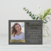 Afstuderen Fotouitnodiging Kaart (Staand voorkant)
