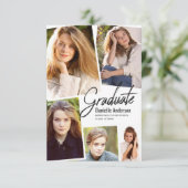 Afstuderen Fotoverhaal Collage Modern Script Aankondiging (Staand voorkant)