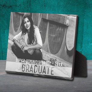 Afstuderen Frameless Foto Easel Back Plaque Fotoplaat
