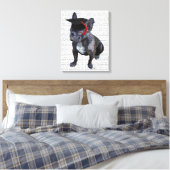 Afstuderen French Bulldog Canvas Afdruk (Insitu (Slaapkamer))