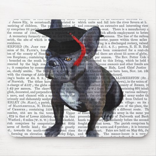 Afstuderen French Bulldog Muismat (Voorkant)