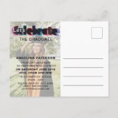 Afstuderen funky Colorful Balloon Uitnodiging Briefkaart (Achterkant)