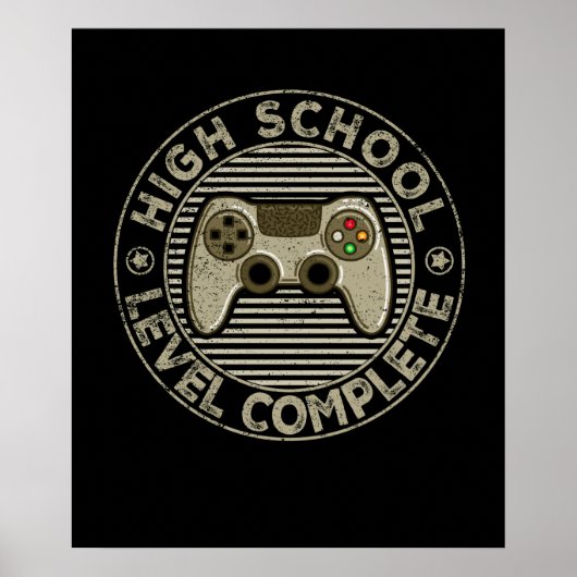 Afstuderen Gamer Afstuderen 2021 op school Poster (Voorkant)