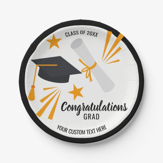 Afstuderen gecomprimeerd Afstudeerder Pet Diploma  Papieren Bordje (Voorkant)