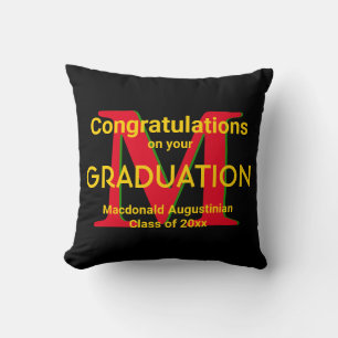 Afstuderen GECONGRATULATIE Aangepast Afstuderen Kussen