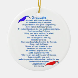 Afstuderen gedicht keramisch ornament