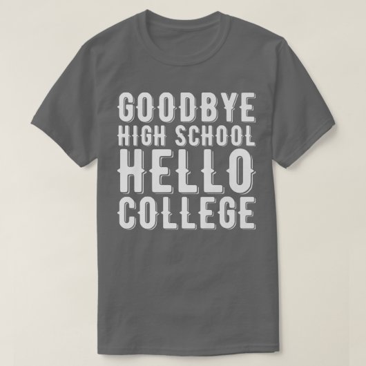 Afstuderen geeft afscheid van High School Hallo Co T-shirt (Design voorkant)