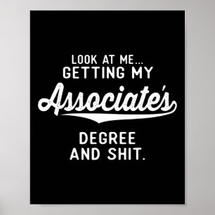 Afstuderen geeft hem haar Ociate's diploma Poster