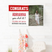 Afstuderen Gefackt Foto rood wit Spandoek (Insitu)