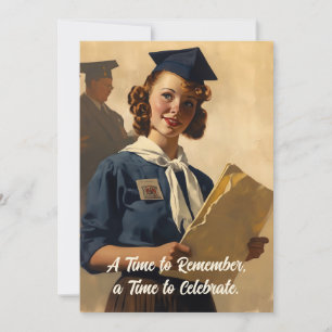 Afstuderen, gefeliciteerd Aankondiging