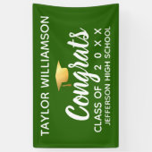 Afstuderen Gefeliciteerd Afstuderen Naam schooljaa Spandoek (Verticaal)