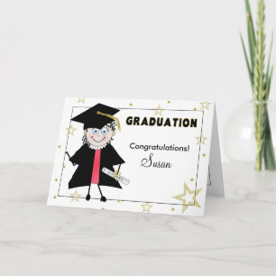 AFSTUDEREN GEFELICITEERD - Bright Eyed Afstuderen Kaart