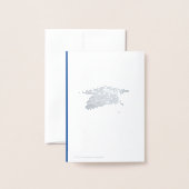 Afstuderen Gefeliciteerd in het Duits - zilver Folie Kaarten (Met envelop)