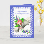  Afstuderen gefeliciteerd Kaart (Gele Bloem)