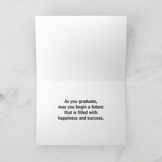 Afstuderen gefeliciteerd kaart (Binnen)