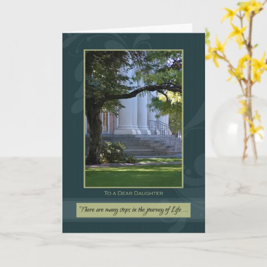 Afstuderen gefeliciteerd kaart (Gele Bloem)