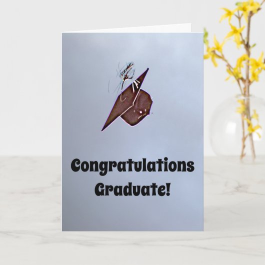 Afstuderen - Gefeliciteerd Kaart (Gele Bloem)