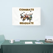 Afstuderen Gefeliciteerd met 2.5x4 vinylbanner Spandoek (Beurs)