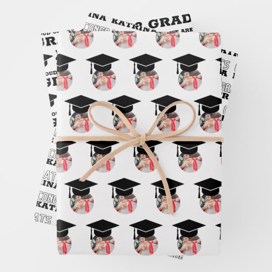 Afstuderen Gefeliciteerd met het ompakken van papi Inpakpapier Vel (In situ)