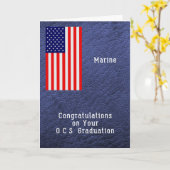 Afstuderen gefeliciteerd met Marine OCS School Kaart (Gele Bloem)