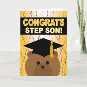 Afstuderen Gefeliciteerd met stap zoon Kaart