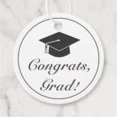 Afstuderen Gefeliciteerd Modern Minimalistisch Wit Bedankjes Labels (Achterkant)