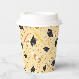 Afstuderen gefeliciteerd papieren bekers